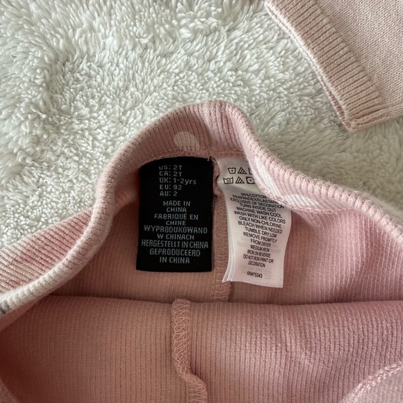 Old Navy Childrens Place HM Girls 2T Cardigan Leggings Bundle Burgundy Pink 4pc - Picture 9 of 9